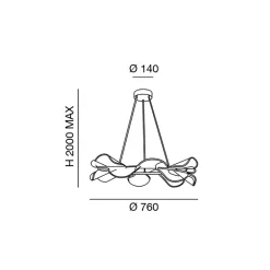 Hot Sylvie LED Pendelleuchte, rund Essbereiche|Pendelleuchten