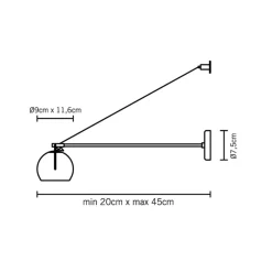 Hot Beluga Steel Wandleuchte Wandleuchten|Flur