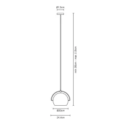 Beluga White Pendelleuchte 1-flg. Pendelleuchten