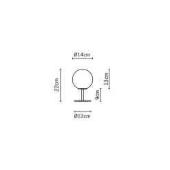 Discount Lumi Sfera Tischleuchte mit Fuss Tischleuchten|Flur