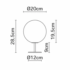 Discount Lumi Sfera Tischleuchte mit Fuss Tischleuchten|Flur