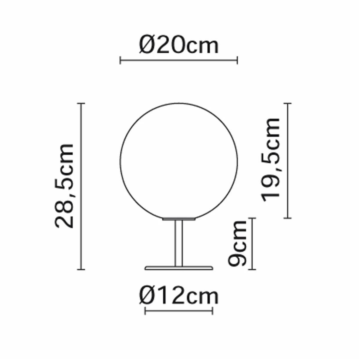 Discount Lumi Sfera Tischleuchte mit Fuss Tischleuchten|Flur