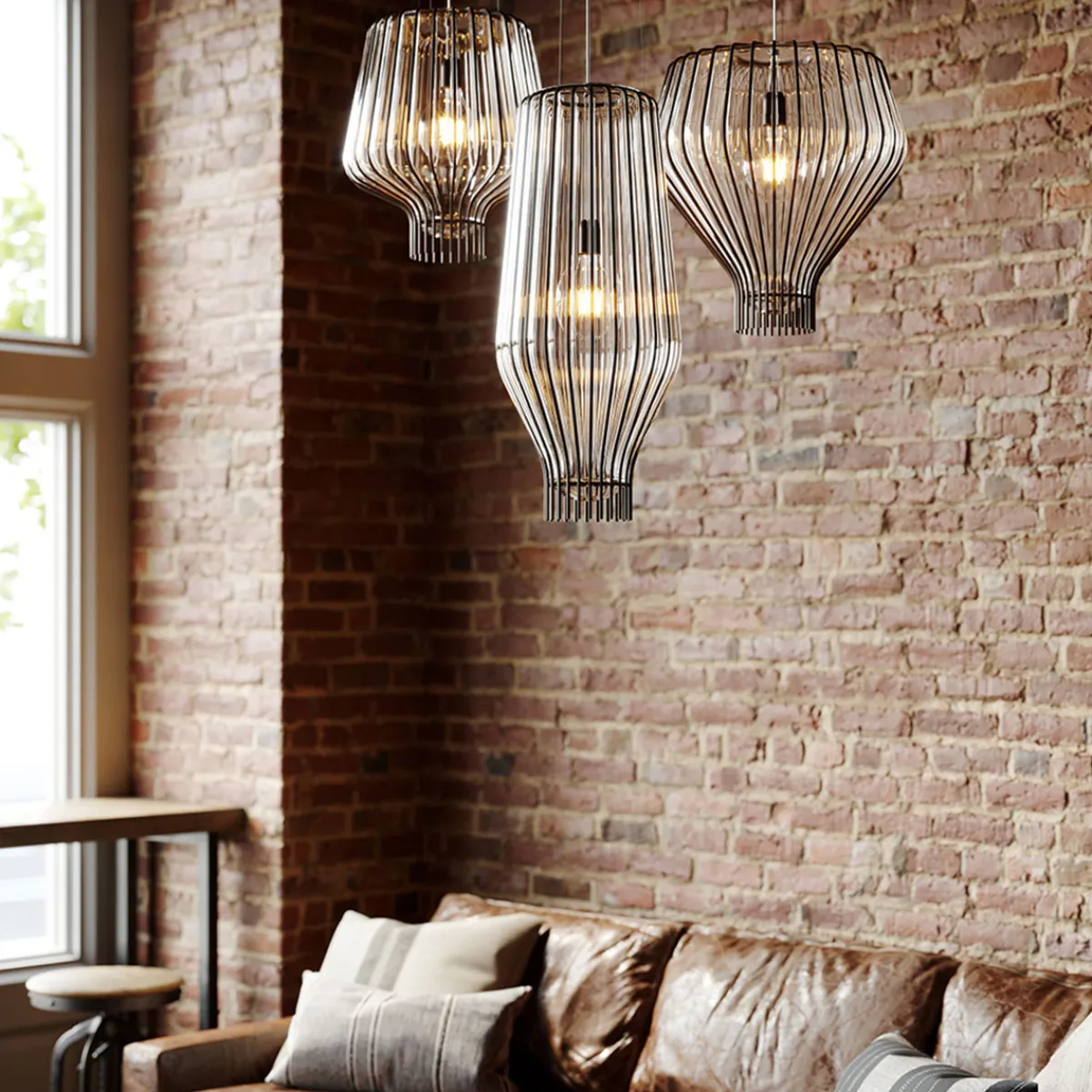 Best Saya Pendelleuchte, transparent, Ø: 48 cm Pendelleuchten|Flur