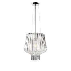 Hot Saya Pendelleuchte, transparent, Ø: 40 cm Pendelleuchten|Flur