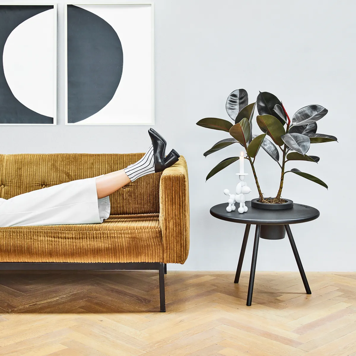 Online Bakkes Beistelltisch mit Blumentopf Gartenmöbel|Möbel