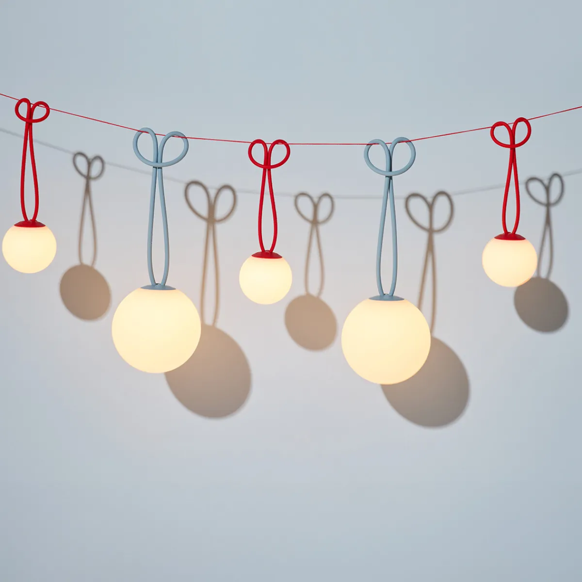 Bolleke Mini LED Akku-Pendelleuchte, 3er-Set Terrassen|Dekorative Leuchten