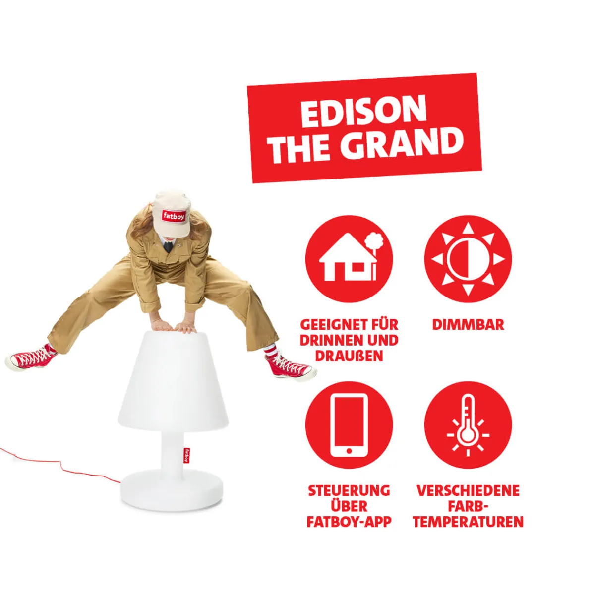 New Edison the Grand LED Stehleuchte Kinder Stehleuchten|Terrassen