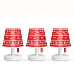 Hot Edison the Mini LED Akkuleuchte, 3er-Set, mit X-mas Mini Cappie Set Xmas Sweater Weihnachtsbeleuchtung|Dekorative Leuchten