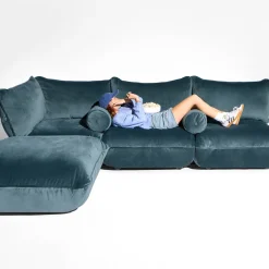 Puff Rolster Pillow Velvet Recycled Kissen Heimtextilien|Schlafzimmer