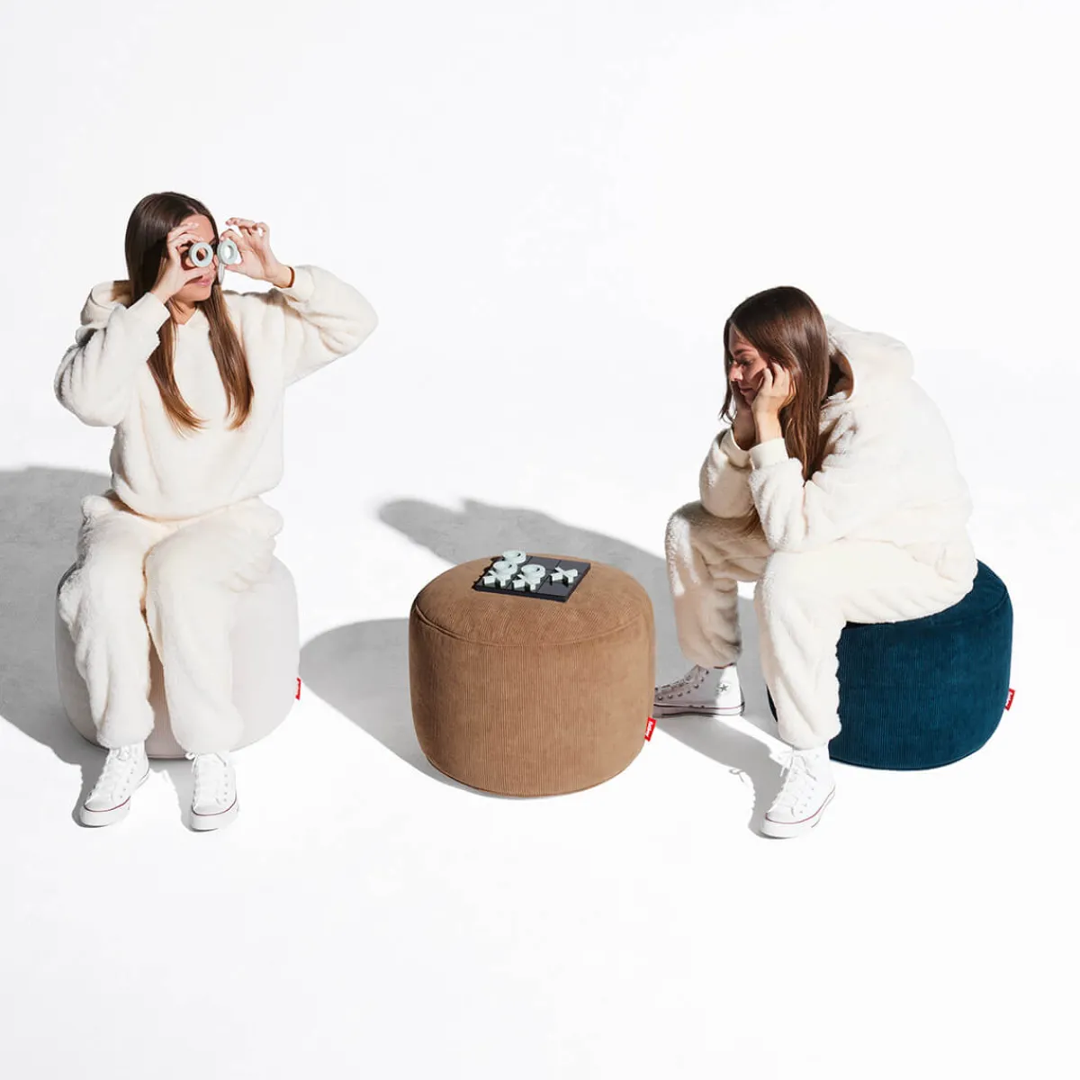 Sale Recycled Point Cord Hocker Möbel|Schlafzimmer