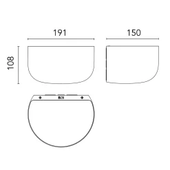 New Bellhop Wall Up LED Wandleuchte Hotellerie|Wohnzimmer