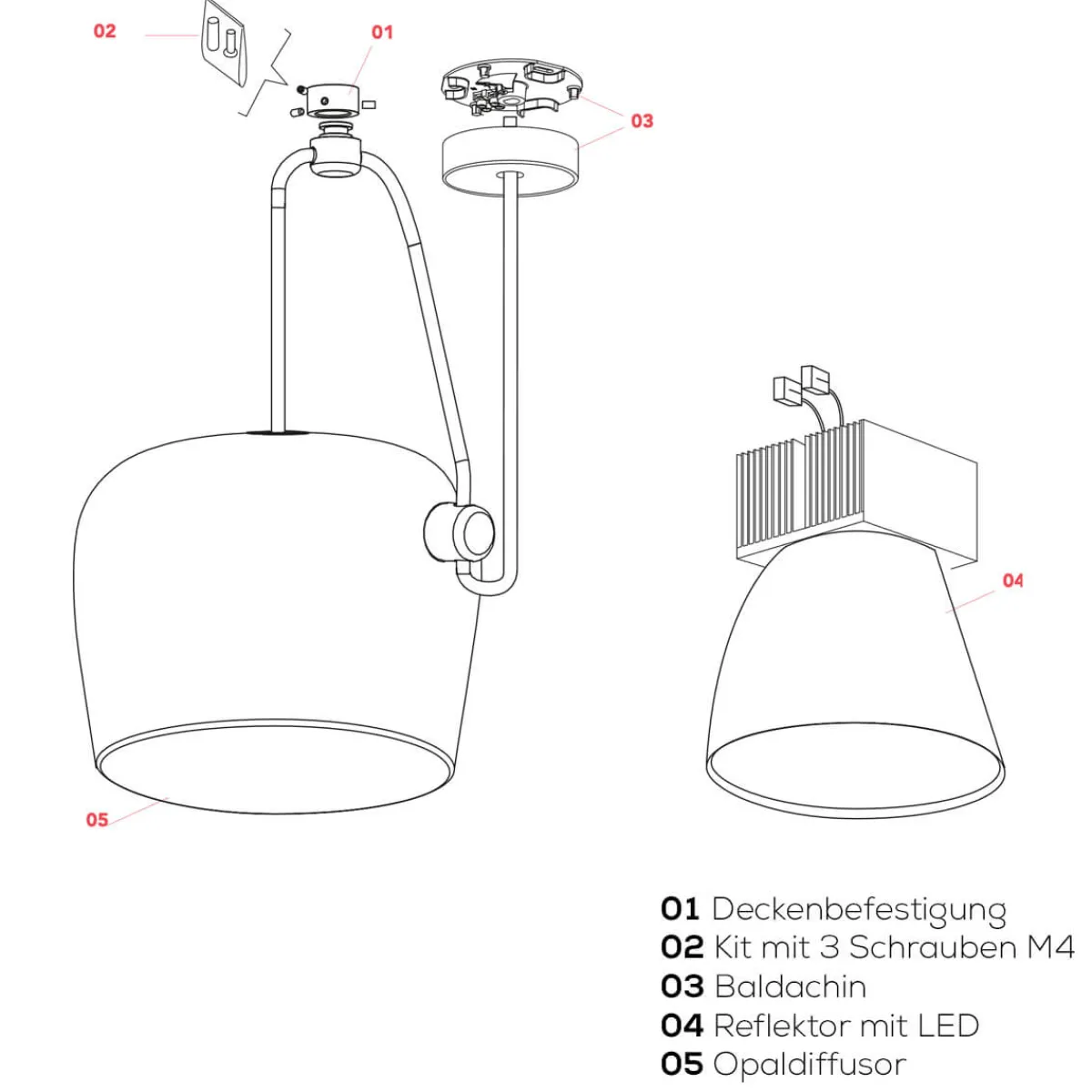 Hot Aim Reflektor mit LED Ersatzteile