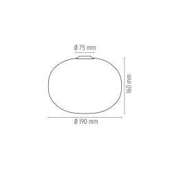 Hot Glo-Ball C/W Zero Wand- / Deckenleuchte Schlafzimmer|Flur