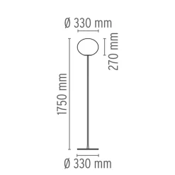 Glo-Ball F2 Stehleuchte Stehleuchten|Schlafzimmer
