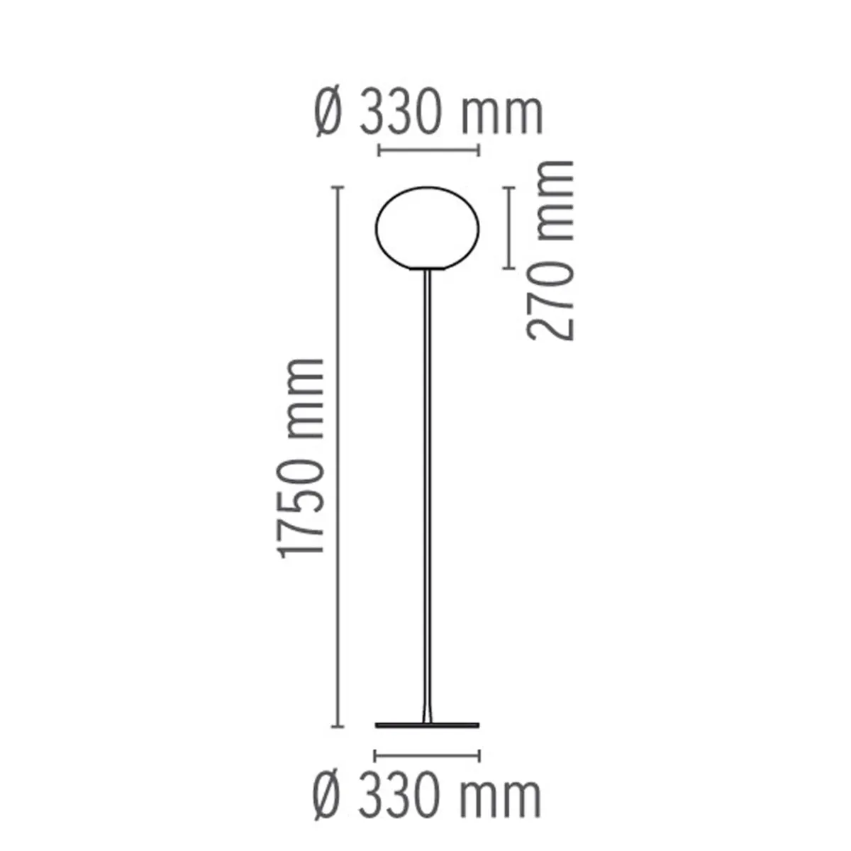 Glo-Ball F2 Stehleuchte Stehleuchten|Schlafzimmer