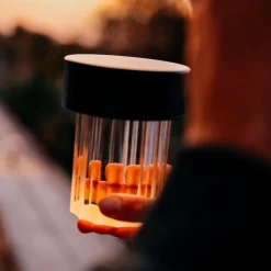 Online Last Order Fluted LED Akkuleuchte Dekoration|Hotellerie