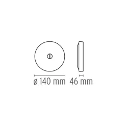 Outlet Mini Button Wand- / Deckenleuchte Wohnzimmer|Flur