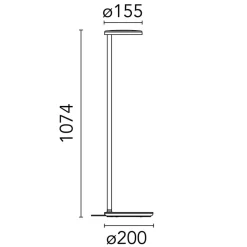 Discount Oblique LED Stehleuchte, Rückläufer Stehleuchten|Wohnzimmer