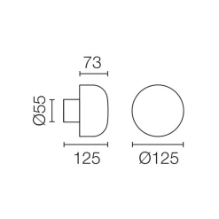 Outlet Bellhop Wall Outdoor LED Wandleuchte, 2700 K Hauseingänge|Fassaden