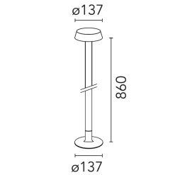 Hot Belvedere Clove 2 LED Pollerleuchte, 2700 K Wege/Zufahrten|Stehleuchten