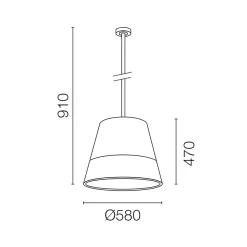 Romeo C3 Outdoor Pendelleuchte Terrassen|Dekorative Leuchten