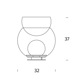 Giova Tischleuchte Dekoration|Lichtmöbel