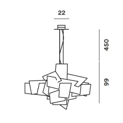 Discount Big Bang L LED Sospensione Hotellerie|Gastronomie