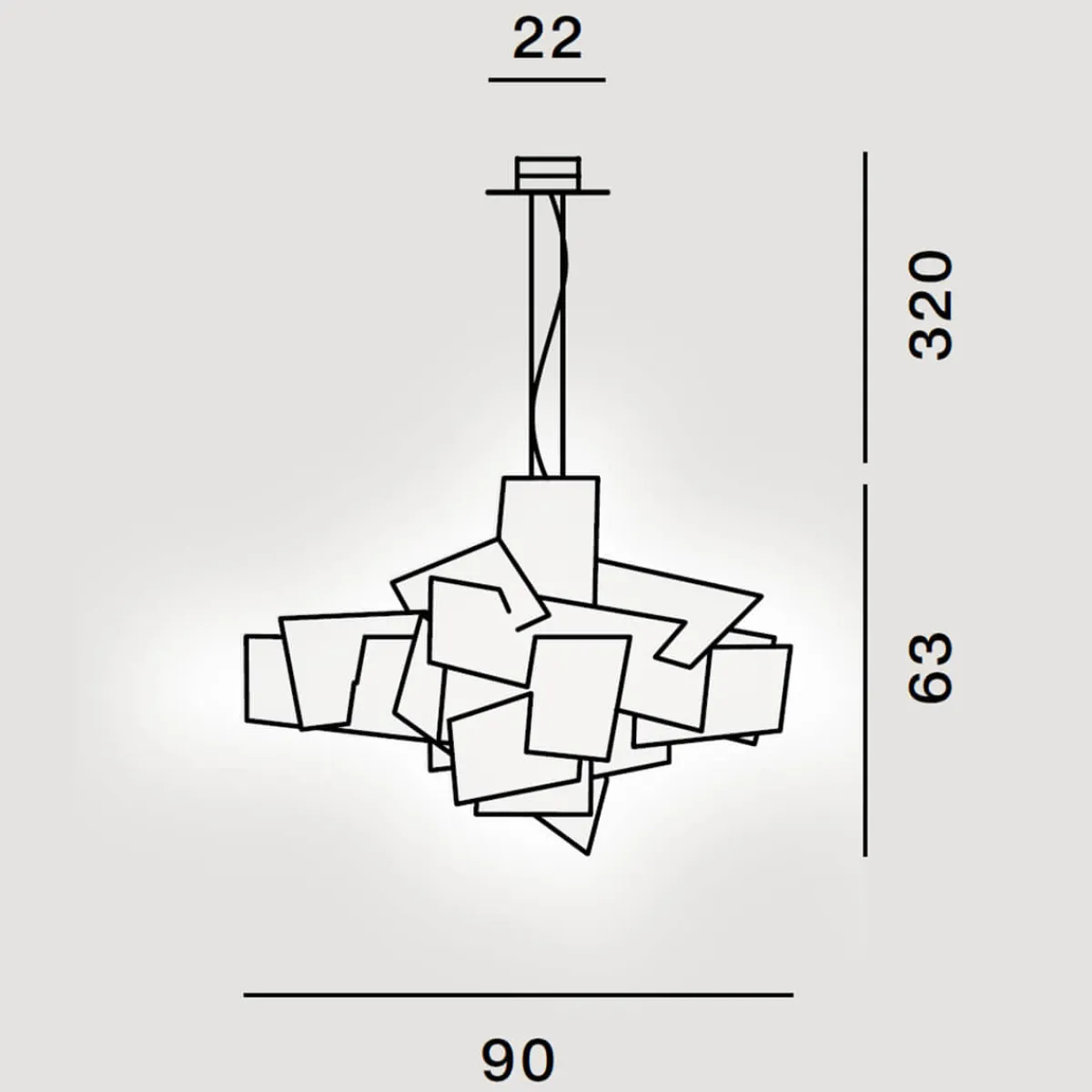 Sale Big Bang Sospensione Wohnzimmer|Essbereiche