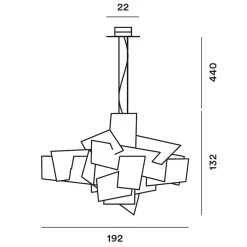 Outlet Big Bang XL LED Sospensione Pendelleuchten