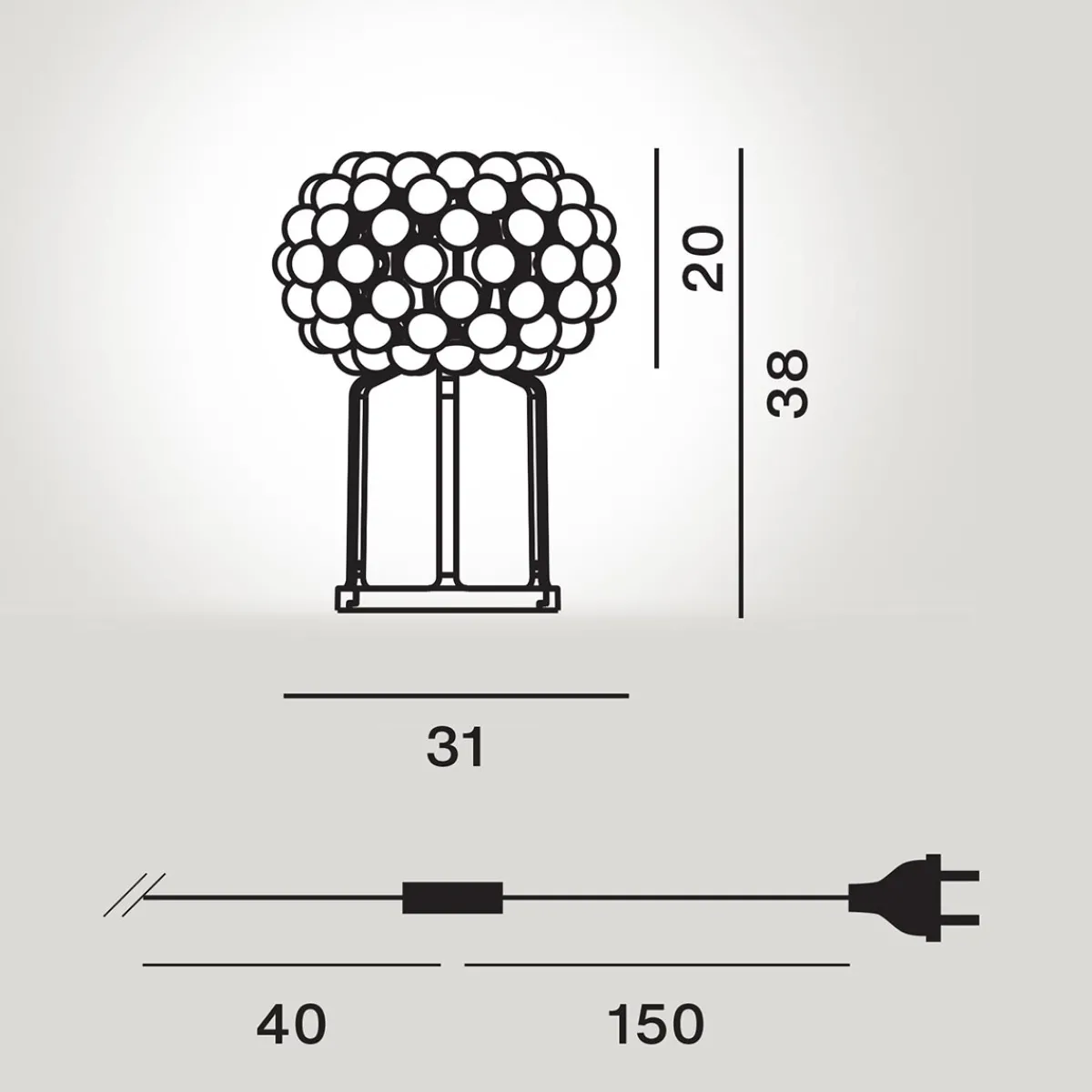 Clearance Caboche Plus LED Tavolo Hotellerie|Wohnzimmer