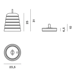 Clearance Cri Cri LED Tavolo Akkuleuchte Terrassen|Dekorative Leuchten