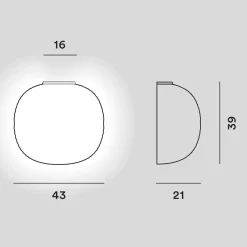 Best Gem Semi Parete Wandleuchten|Flur