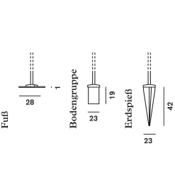 Havana Outdoor Terra Bassa Stehleuchten