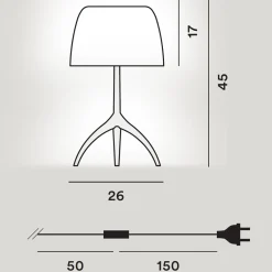 Outlet Lumiere 30th Grande Tavolo, mit Dimmer Tischleuchten|Schlafzimmer