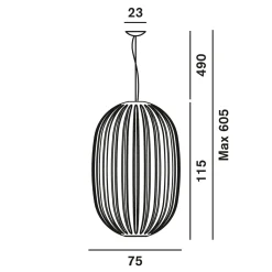 Clearance Plass Grande LED Sospensione Pendelleuchten|Wohnzimmer