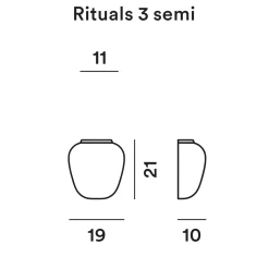 New Rituals 3 Semi Parete Wandleuchten|Flur
