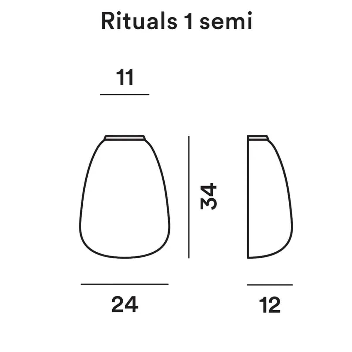 Outlet Rituals 1 Semi Parete Wandleuchten|Flur