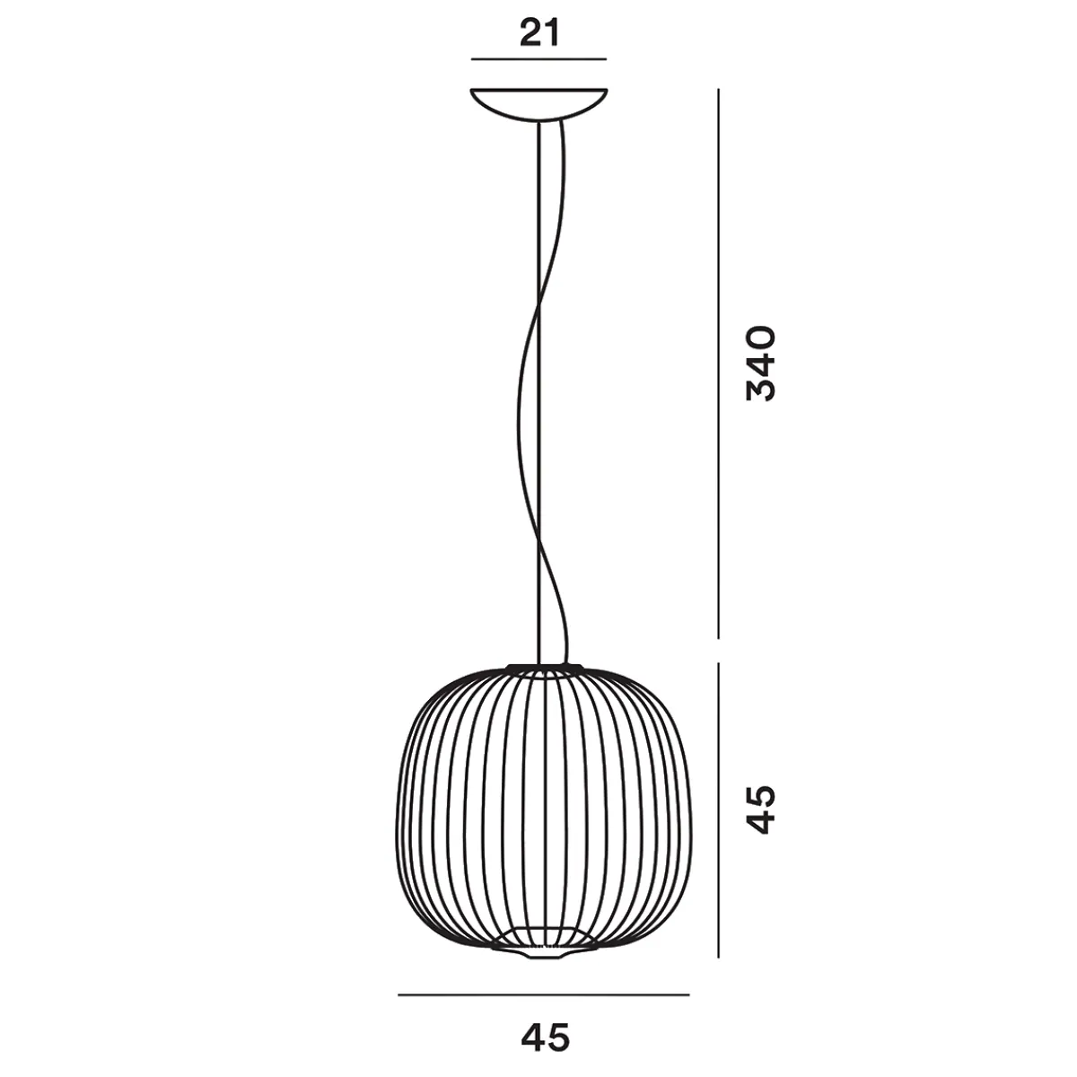 Outlet Spokes 2 Midi LED Sospensione, dimmbar Wohnzimmer|Pendelleuchten