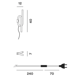 New Tobia LED Parete, mit Stecker Wandleuchten|Wohnzimmer