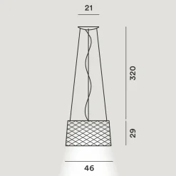 Hot Twiggy Grid LED Sospensione Outdoor Terrassen|Dekorative Leuchten