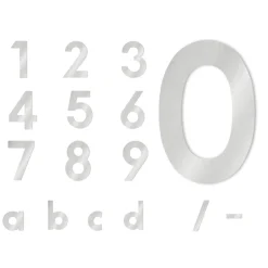 Clearance Midi Hausnummer, Edelstahl, Auslaufmodell Hausnummern & Briefkästen