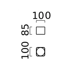 Clearance Dora LED Deckenleuchte, eckig Wohnzimmer|Schlafzimmer