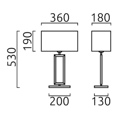 Sale Enna 2 Tischleuchte Wohnzimmer|Schlafzimmer