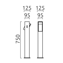 Best Isy LED Pollerleuchte Wege/Zufahrten|Hauseingänge