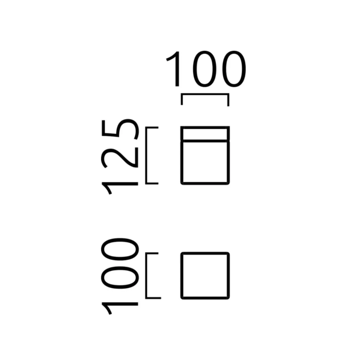 Best Keto LED Deckenleuchte, eckig Badezimmer|Flur