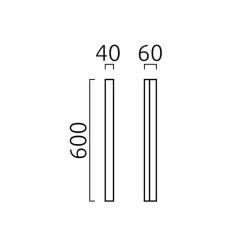 Hot Lado LED Wand- / Spiegelleuchte, Chrom Schlafzimmer|Flur