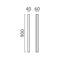 Clearance Lado LED Wand- / Spiegelleuchte, schwarz matt Flur|Badezimmer