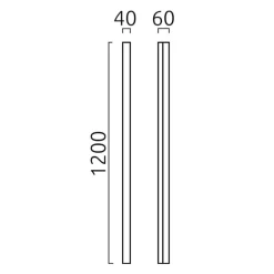 Clearance Lado LED Wand- / Spiegelleuchte, schwarz matt Flur|Badezimmer