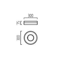 Outlet Liv LED Deckenleuchte, Ø: 30 cm Flur|Deckenleuchten