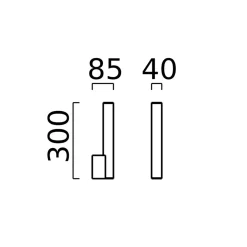 Discount Loom LED Wand- / Spiegelleuchte, Chrom mit CCT Flur|Badezimmer
